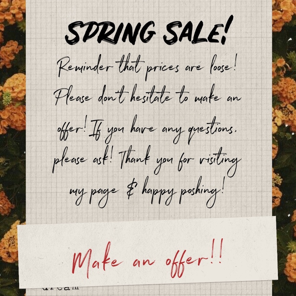 SPRING SALE!